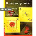Borduren op papier met servetten en Ericas borduurstempels, Verzenden, Gelezen, E. Fortgens