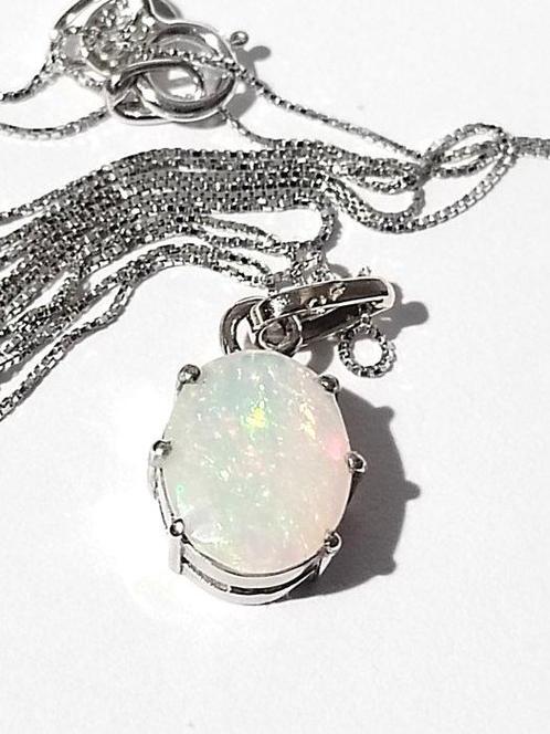 Zonder Minimumprijs - Ketting met hanger - 18 karaat Witgoud, Sieraden, Tassen en Uiterlijk, Antieke sieraden