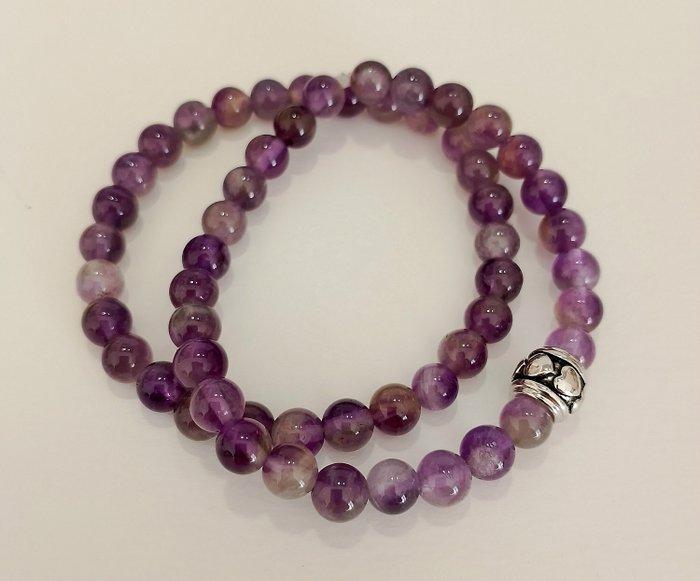 Amethist Twee Armbanden van Hoge Kwaliteit - Armband -, Verzamelen, Mineralen en Fossielen