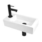 All-in-1 fonteincombinatie Bicolor Mini Block Links Zwart, Nieuw