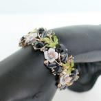 Joan Rivers - Verguld - Armband - Spectaculair Zwart Kristal