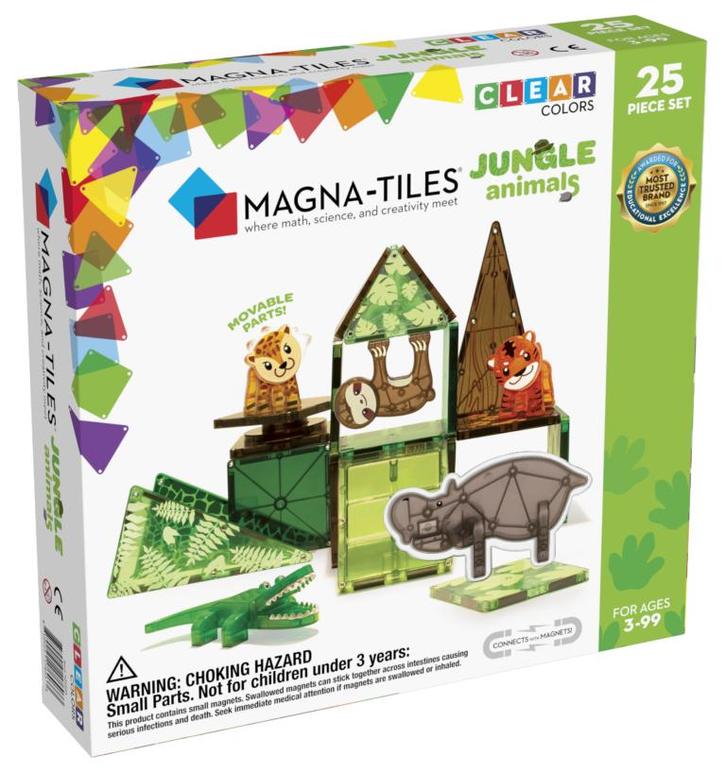 Magna Tiles - Jungle Animals Dieren - Magnetisch Speelgoed, Kinderen en Baby's, Speelgoed | Overig
