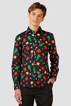 Zwart Kerst Overhemd Kerstfiguren Tiener Opposuits, Ophalen of Verzenden, Nieuw