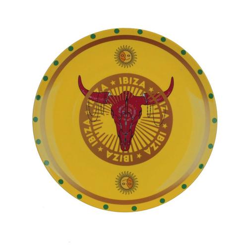 Dinerbord - Geel - 28 cm - Rond - Porselein - Design by, Huis en Inrichting, Keuken | Servies, Nieuw, Verzenden