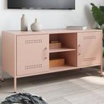 vidaXL Tv-meubel 100,5x39x50,5 cm staal roze, Huis en Inrichting, Kasten | Televisiemeubels, Verzenden, Nieuw, Metaal