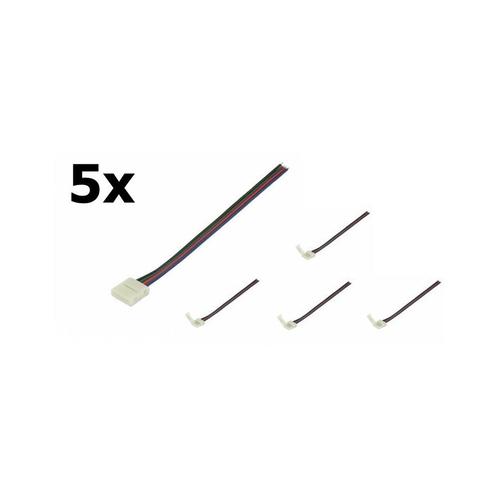 10 mm 4-pins kabelconnector - 5 Stuks (LED connectors), Huis en Inrichting, Lampen | Overige, Nieuw, Verzenden