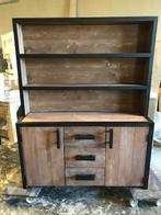 Buffetkast Industrieel Plus - 240 x 60 x 200 cm - Meerdere, Huis en Inrichting, Kasten | Buffetkasten, Ophalen of Verzenden, Nieuw