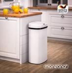 Vuilnisbak opent automatisch met Sensor Creme-wit 58L, Huis en Inrichting, Verzenden, Nieuw