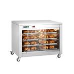 GGM Gastro | Warmhoudvitrine - 2kW - met glazen | WG6E, Verzenden, Nieuw, Effen, Bord(en)