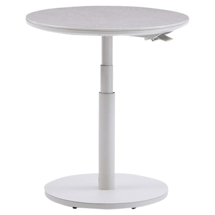 San Sebastian verstelbare bijzettafel 59xH45-65 cm rond, Tuin en Terras, Tuintafels, Nieuw, Ophalen of Verzenden