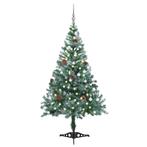 vidaXL Kunstkerstboom met verlichting ballen sneeuw, Verzenden, Nieuw