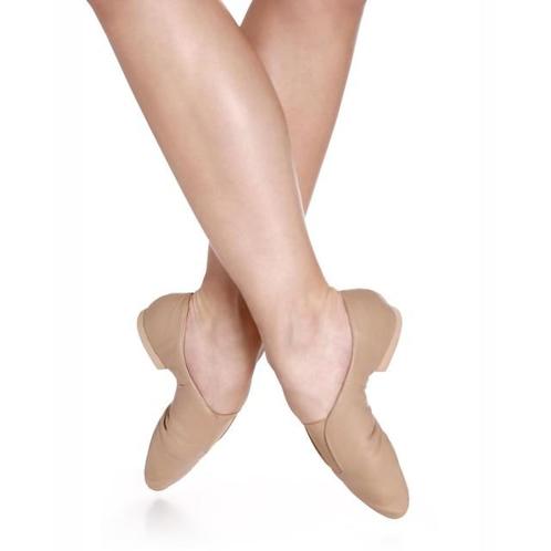 Jazzschoenen in zwart en karamel - Elastieken band - Splitzo, Sport en Fitness, Ballet, Verzenden