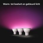 Philips Hue Spot - wit en gekleurd licht - 3 pack - GU10, Huis en Inrichting, Verzenden, Zo goed als nieuw