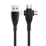 3 in 1 USB Oplaadkabel - iPhone Lightning / USB-C /, Verzenden, Nieuw