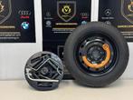 Fiat 500 reservewiel thuiskomer+Krikset en sleutelset 2015, 14 inch, Nieuw, 135 mm, Band(en)