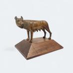 Beeld, Lupa Capitolina - Roma - 16.5 cm - Gepatineerd brons
