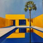 Alexy Berthelot - Palm yellow  house pool 3, Antiek en Kunst