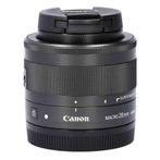 Canon EF-M 28mm f/3.5 Macro IS STM met garantie, Ophalen of Verzenden, Gebruikt, Macrolens