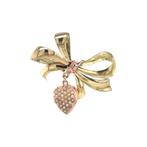 Gouden vintage strik broche met parels 14 krt, Sieraden, Tassen en Uiterlijk, Broches, Ophalen of Verzenden, Nieuw