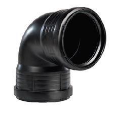 Pipelife Master3+ geluidsarm bocht 125 87,5gr 2xm Zwart, Doe-het-zelf en Verbouw, Buizen en Afvoer, Ophalen of Verzenden