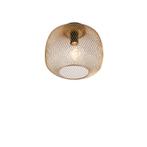 Moderne zwart met gouden plafondlamp - Bliss Mesh, Nieuw, Overige materialen, Modern