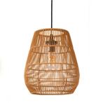 Hanglamp naturel ø35 x 39 cm PVC rotanlook | Buitenhanglamp, Ophalen of Verzenden, Nieuw, Merkloos