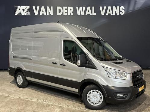 Ford Transit 2.0 TDCI 131pk L3H3 Euro6 Airco | Camera | Appl, Auto's, Bestelauto's, Dealer onderhouden, Lease, Zwart, Handgeschakeld