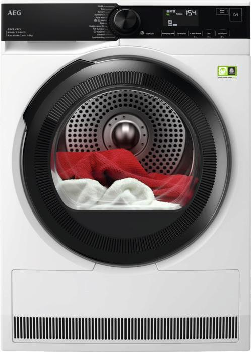 AEG TR86TRIER energiezuinige warmtepomp droger - wit, Witgoed en Apparatuur, Wasdrogers, 8 tot 10 kg, Nieuw, Overige typen, Voorlader