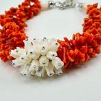 Bloedkoraal - Zilver - Armband - CORALLO MEDITERRANEO, Antiek en Kunst
