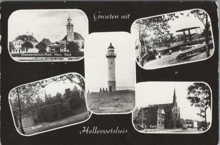 HELLEVOETSLUIS - Meerluik Groeten uit Hellevoetsluis, Verzamelen, Ansichtkaarten | Nederland, Verzenden