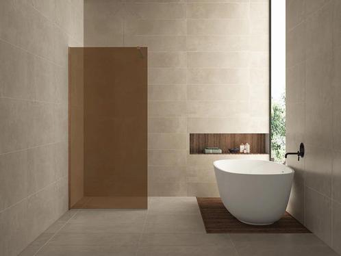 Aanbieding: Inloopdouche Wiesbaden Slim Brons Rookglas, Doe-het-zelf en Verbouw, Sanitair, Ophalen of Verzenden