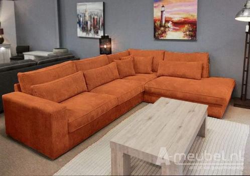 Hoekbank Ijsselstein - hoekbanken - Cognac, Huis en Inrichting, Banken | Sofa's en Chaises Longues, Nieuw, Stof