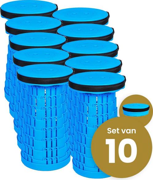 Alora Opvouwbare kruk extra strong vol blauw per 10, Kinderen en Baby's, Speelgoed | Actiefiguren, Nieuw, Ophalen of Verzenden