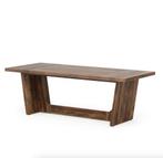 Groot Houten Bureau 180x80cm – Industrieel Directieontwerp, Verzenden, Nieuw, Bureau