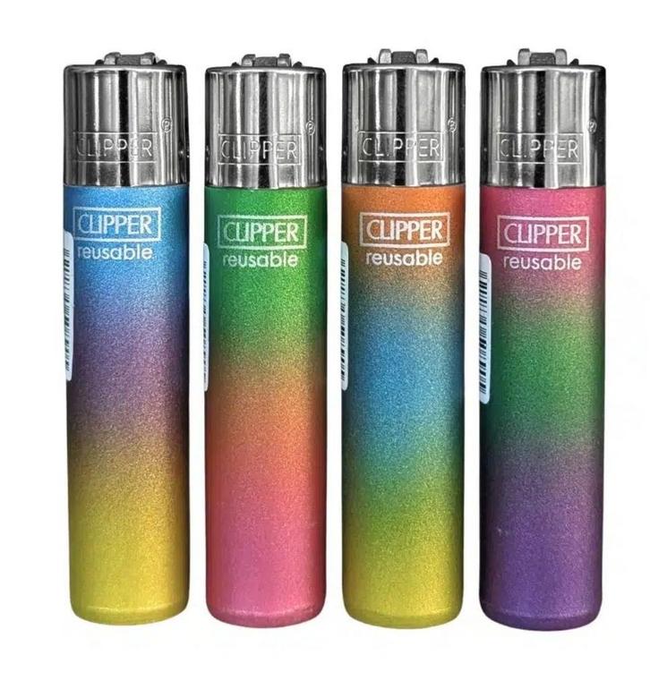 Clipper aansteker - Triple Gradient - CP11 (4 stuks), Verzamelen, Rookartikelen, Aanstekers en Luciferdoosjes, Nieuw, Verzenden