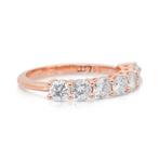 Ring - 18 karaat Roségoud - 1.03ct. tw. Diamant (Natuurlijk), Nieuw