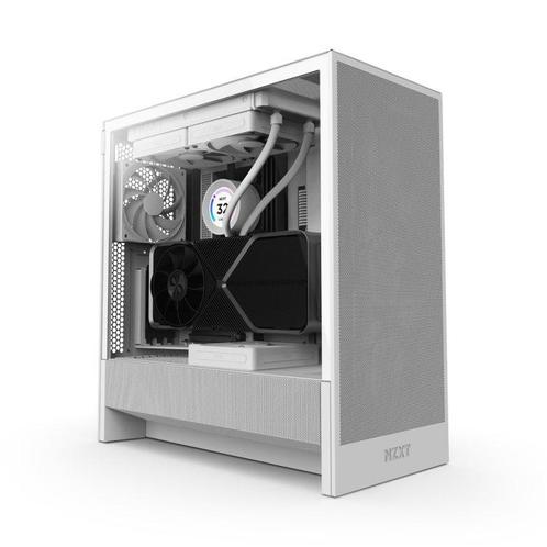 NZXT H5 Flow, White, 2024, Computers en Software, Computerbehuizingen, Verzenden