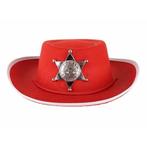 Kinder cowboy hoed rood - Cowboyhoeden, Nieuw, Ophalen of Verzenden
