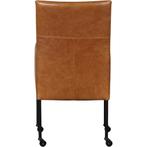 Leren eetkamerstoel Spark - Vintage Cognac (cognac) - Poten, Huis en Inrichting, Stoelen, Overige kleuren, Nieuw, Ophalen of Verzenden
