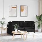 vidaXL Modulaire bank met kussens stof zwart, Huis en Inrichting, Banken | Bankstellen, Verzenden, Nieuw, Stof