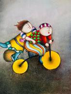Joyce Roybal (1955) - Tricycle and children