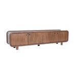 *WOONWINKEL* Tv-meubel Hout Met Ronde Hoeken 200 Cm, Verzenden, Nieuw