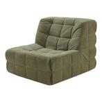 Fauteuil Koskyvn 75x90x100 cm groen [en.casa], Huis en Inrichting, Fauteuils, Verzenden, Nieuw