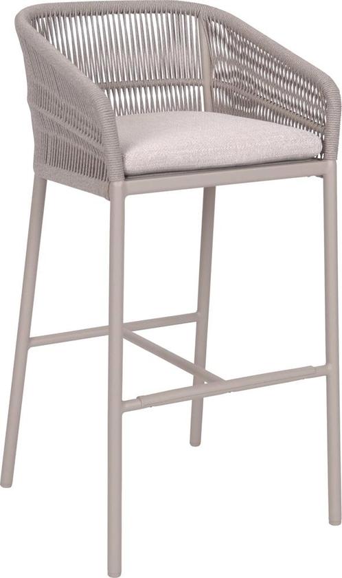 Stern nJella barkruk aluminium/koord inclusief kussenset -, Huis en Inrichting, Krukjes, Ophalen of Verzenden