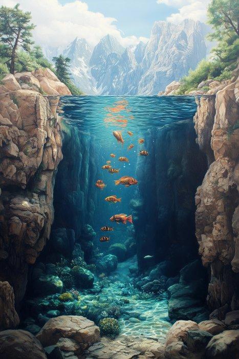 CoCo - Fish Canyon - XXL, Antiek en Kunst, Kunst | Schilderijen | Modern