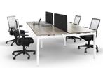 4-persoonswerkplek | Q-bic | B160xD80cm, Verzenden, Nieuw in verpakking