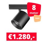 LED Railverlichting Diabolo Zwart 3000K 8 spots + 8M rails
