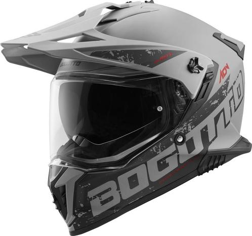 Bogotto FG-601 Duo Grijs Fiberglas Enduro Helm, Motoren, Kleding | Motorhelmen, Offroadhelm, Heren, XXL, Nieuw met kaartje, Overige merken