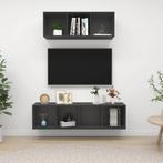 vidaXL 2-delige Tv-meubelset spaanplaat grijs, Nieuw, Verzenden