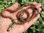 Multi-Dzi Rudraksha (108) Meditatie Mala met Vajra Metaal